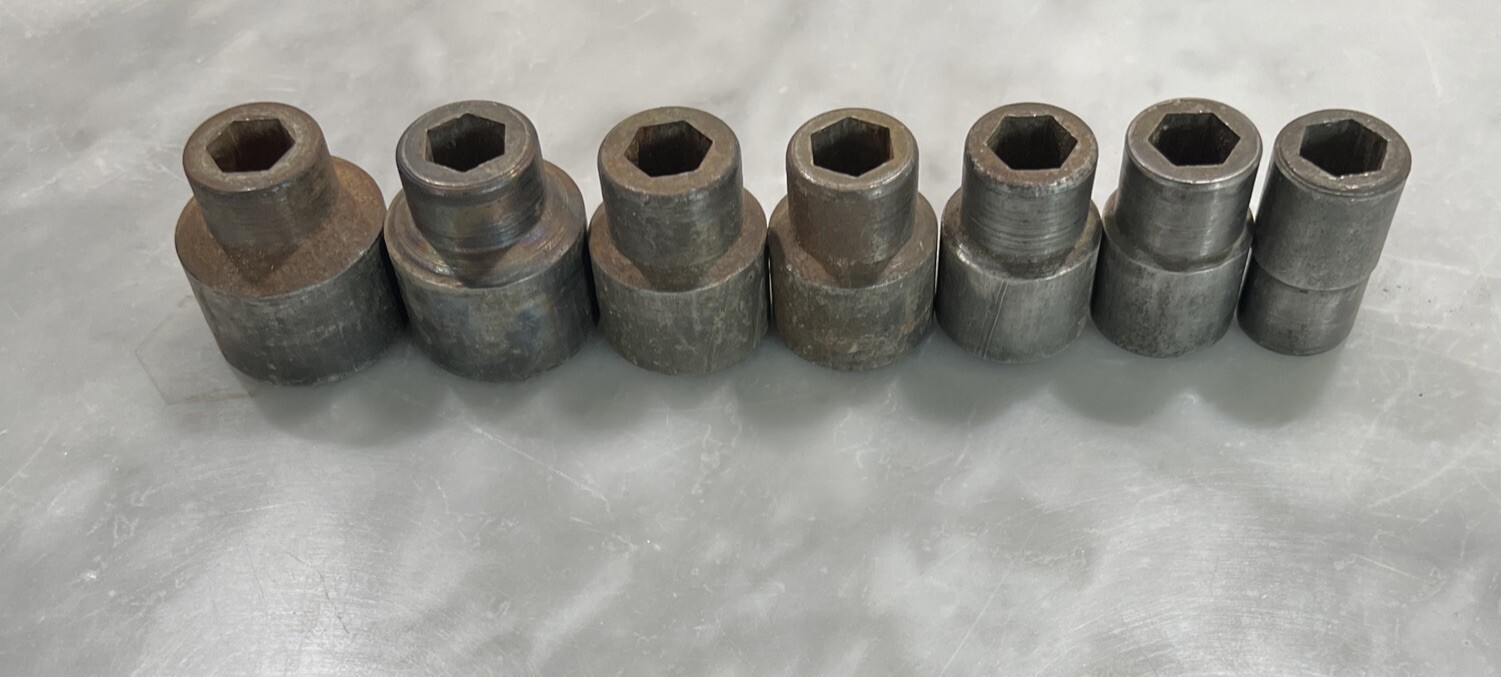 Vintage Hexagon Socket Set Tray Unbranded Unmarked