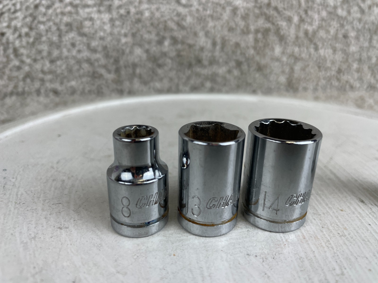 Lot of 4 Channellock CR-V 12-Point & 6-Point Socket Set Components