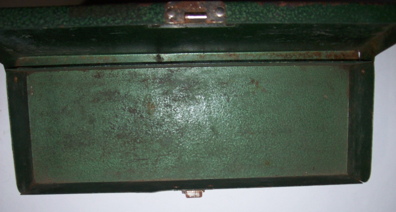EMPTY Vintage S-K Tools Green Metal Socket Set Case Box, 11″L x 4″ W x 1.75″ T