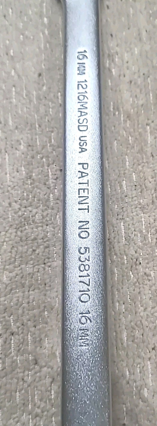 PROTO ANTI-SLIP DESIGN 16mm Combination Wrench 1216MASD 12 Point TOOL