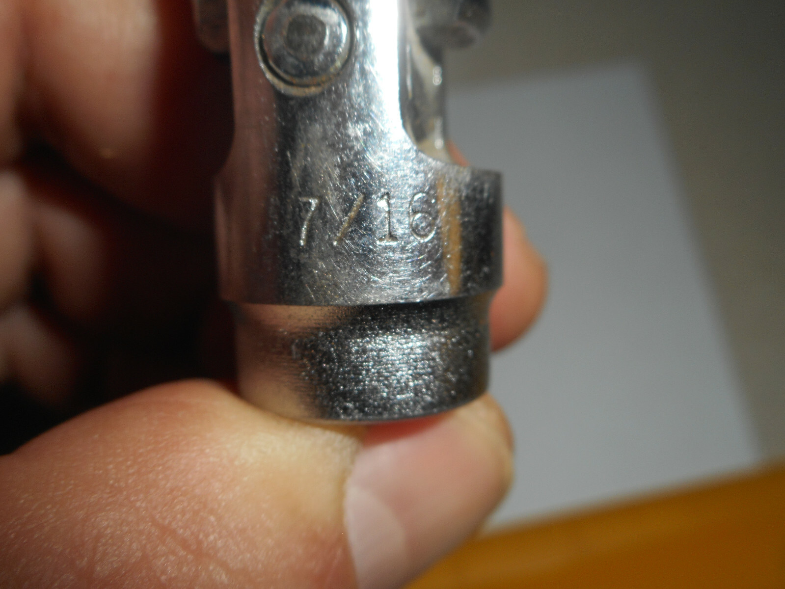 7/16″ Universal Swivel Socket 6 point 3/8″ Drive Chrome SAE