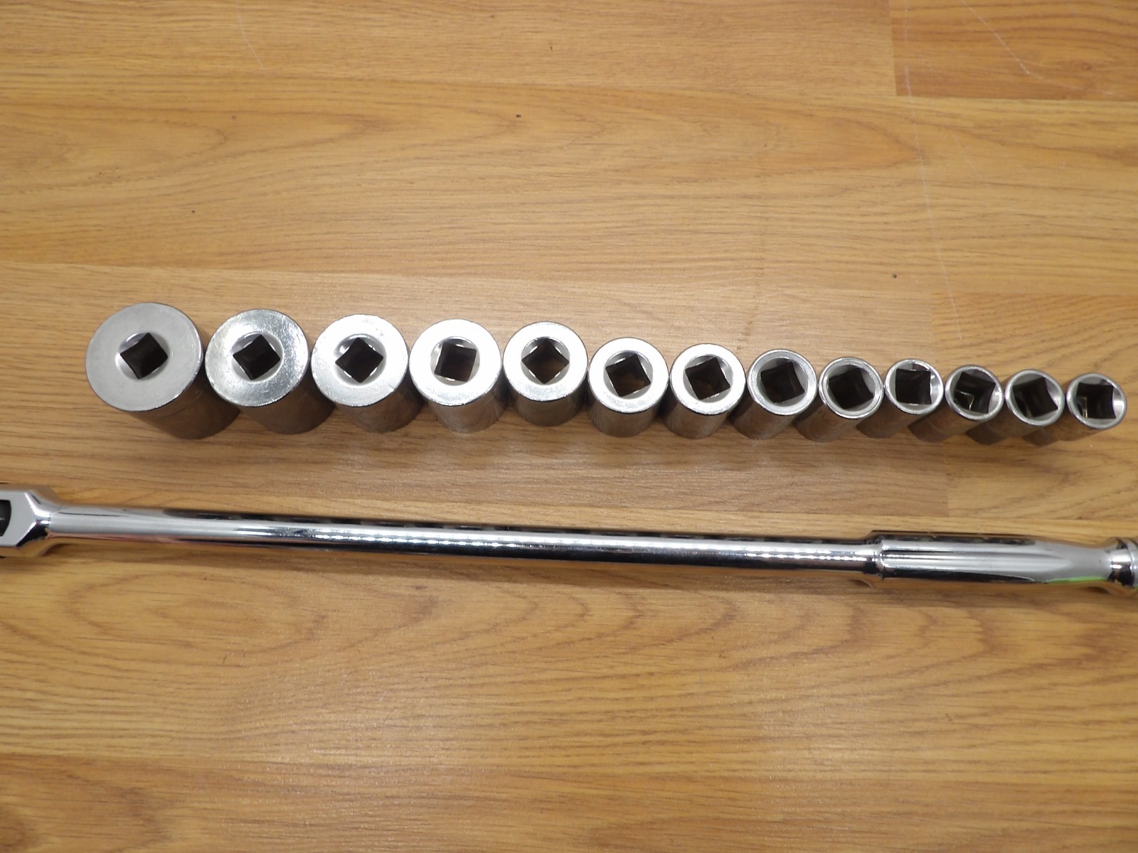 Craftsman SAE Shallow Socket Set 1/2″ Drive 12 Point 7/16″ to 1-1/4″ 13pc USA