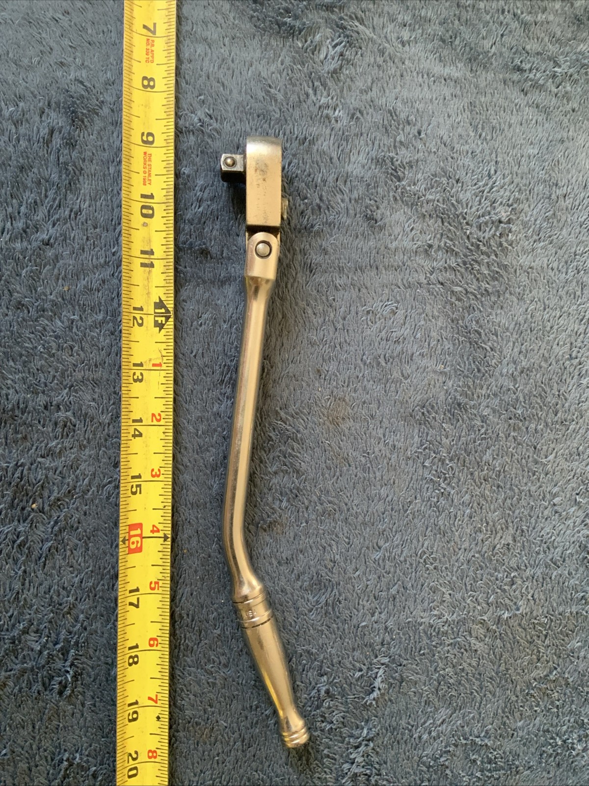 Snap On F832, 3/8” Drive Bent Handle Swivel Head Rarchet….works Fine…..