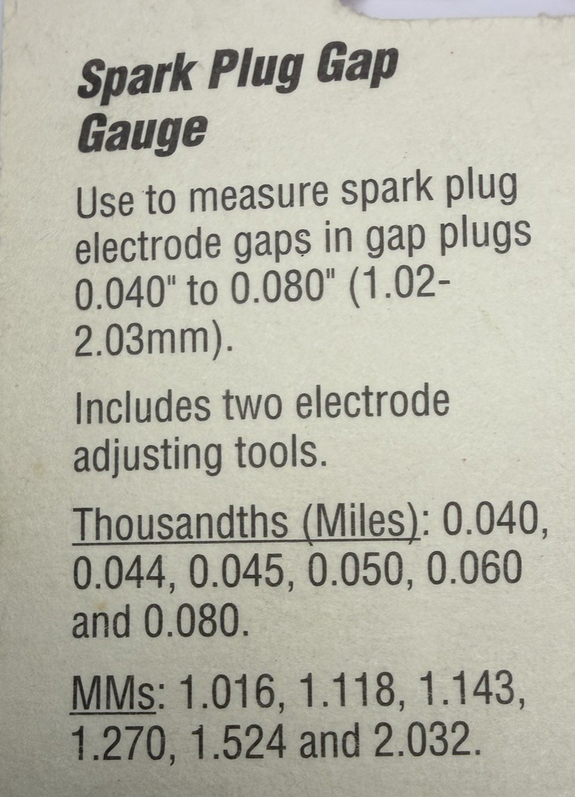 KD Tools – Spark Plug Gap Gauge [0.040″-0.080″] (Part # 2327) **USA MADE**