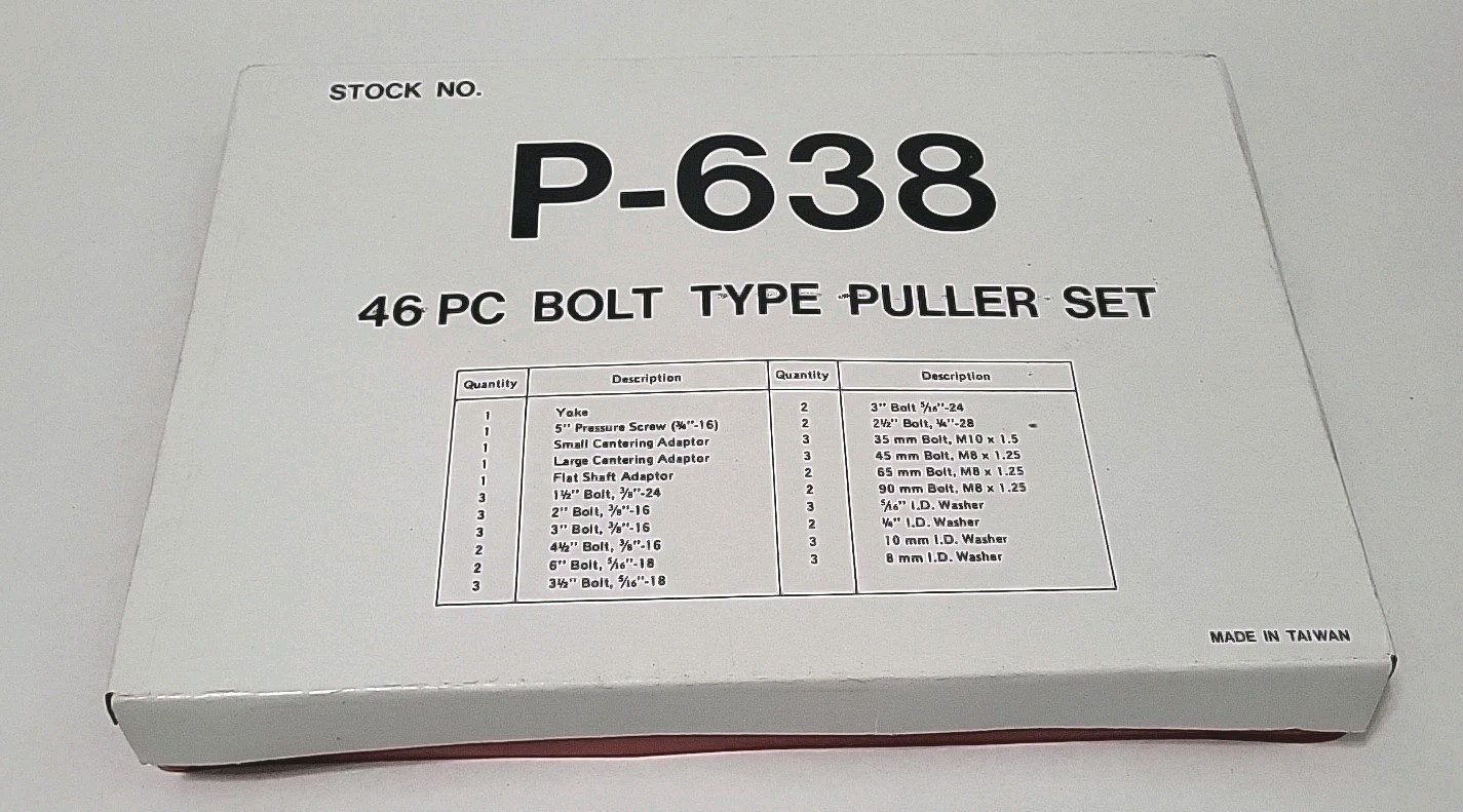P-63846 PC BOLT TYPE PULLER SET