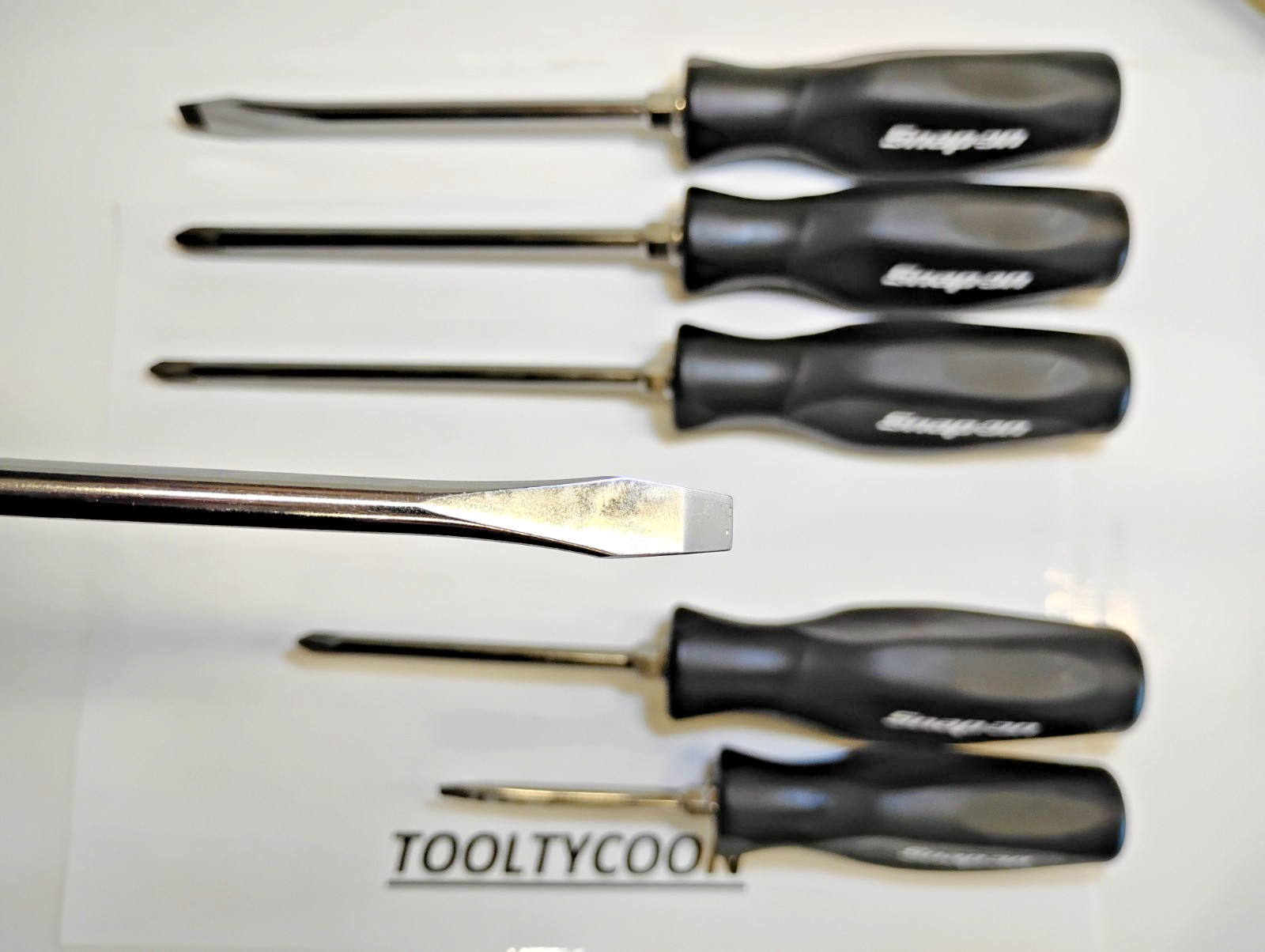 Snap-On Tools USA NEW Custom LIMITED 6pc BLACK Screwdriver Set Phillips & Flat