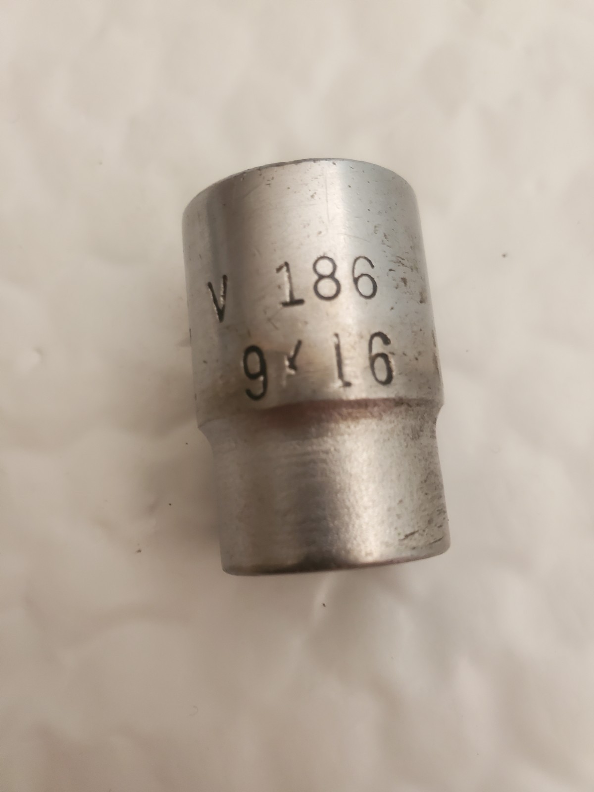 Vintage MAC Tools V 186 9/16″ Shallow Socket 3/8″ Drive 6-point USA Sabina OH