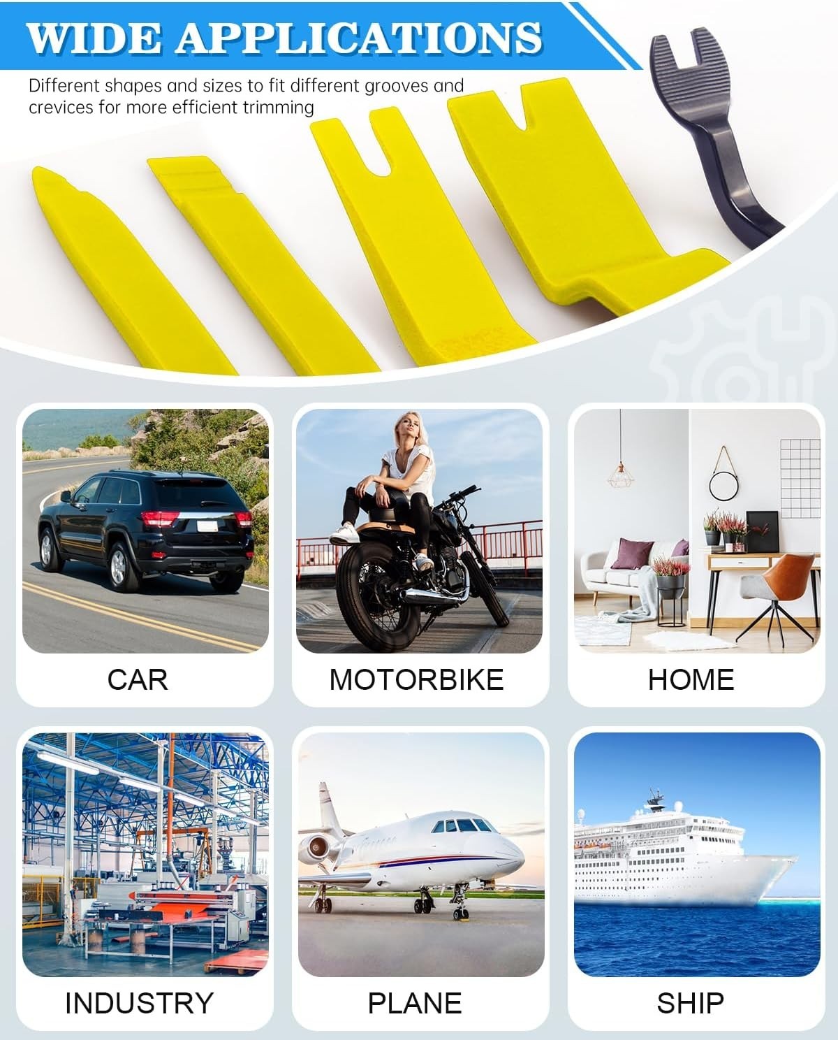 High-Quality Car Panel Door Trim Tools with Ergonomic Design & Storage Bag