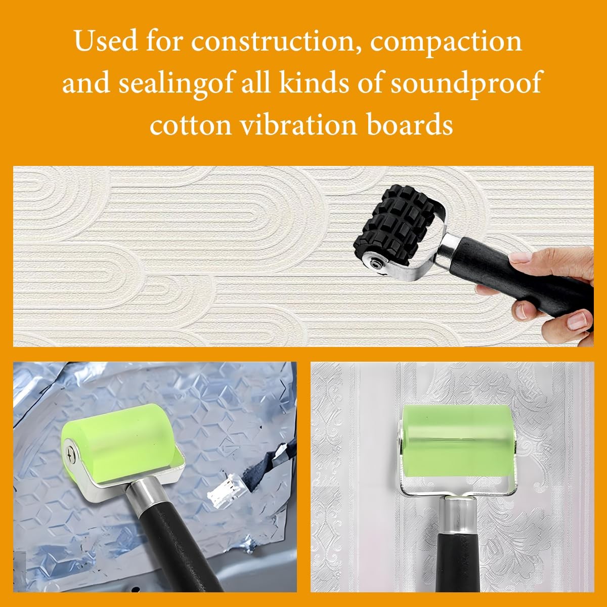 2 PCS Sound Deadening Car Seam Roller, Silicone Car Sound Deadening Applicati…