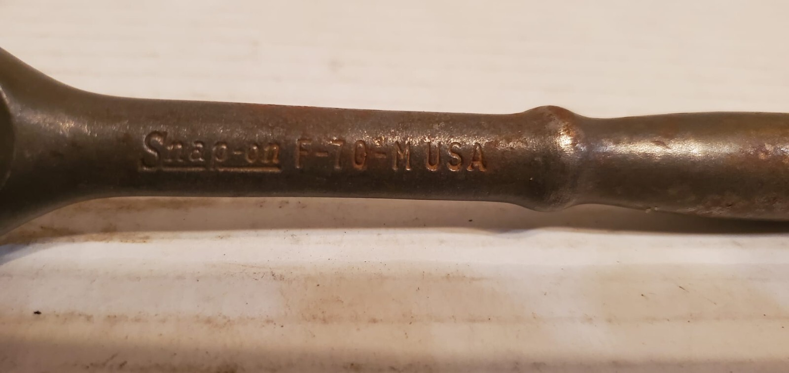 Snap On 3/8 Ratchet F-70-M Working Fine Showing Wear – As shown
