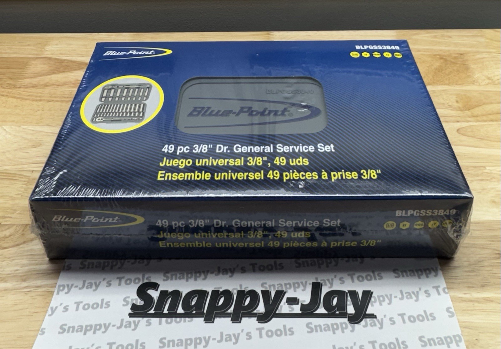 Snap-on Blue-Point Tools 49pc 3/8” SAE & METRIC General Service Set BLPGSS3849