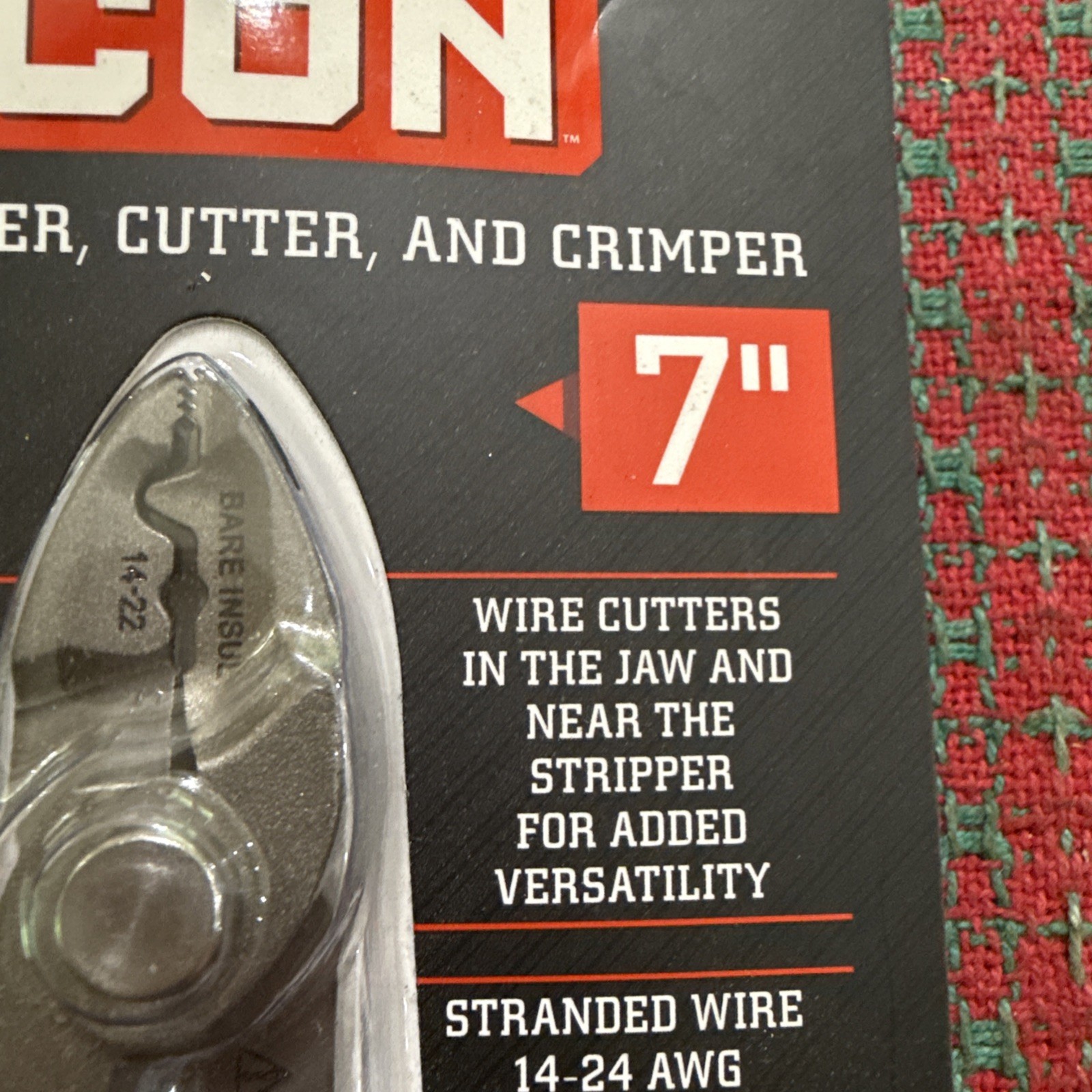ICON 70592 7″ Inch Wire Stripper Cutter Crimper Pliers Brand NEW PWCC-7