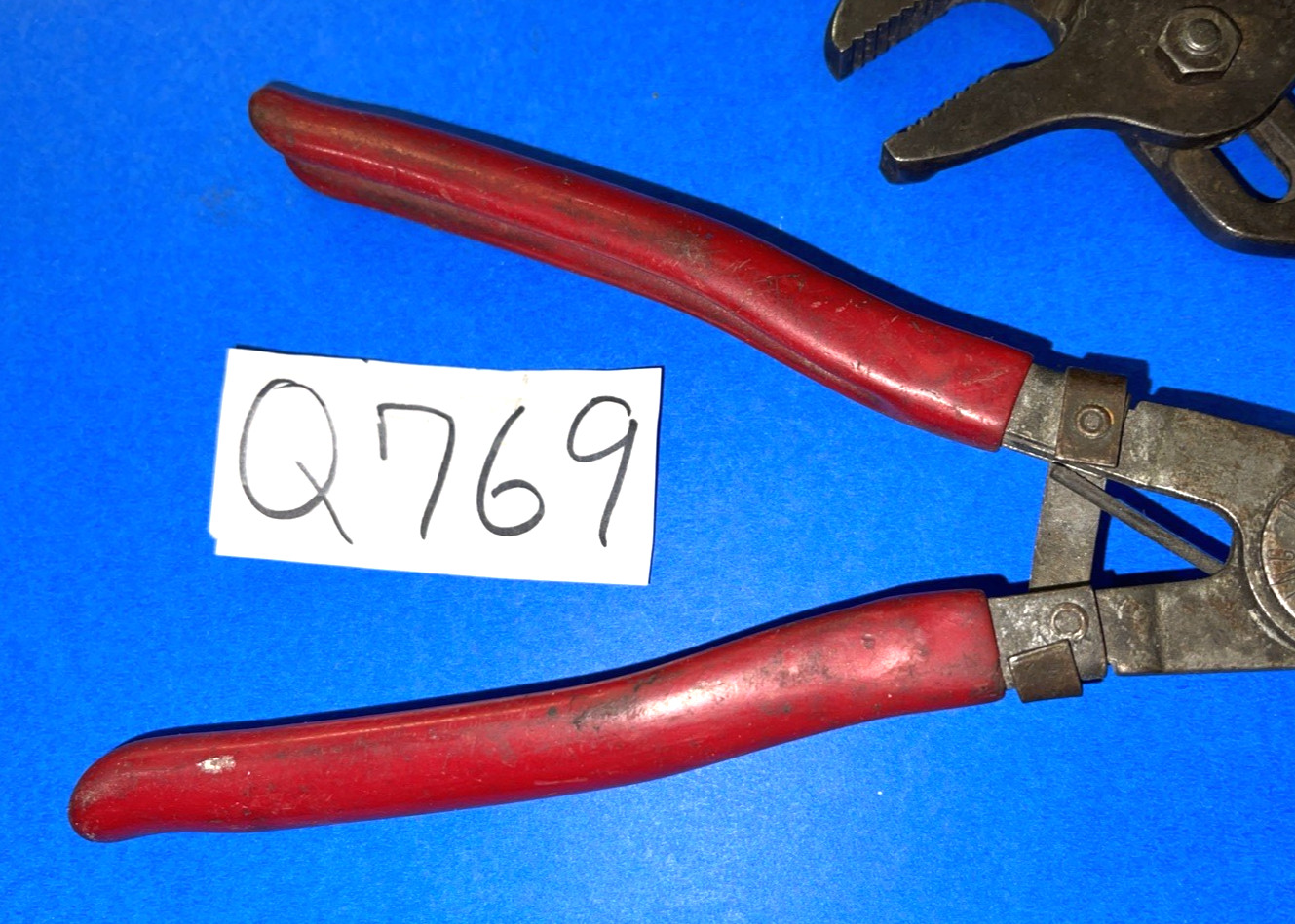 SNAP-ON & BLUE-POINT TOOLS 2 PIECE ADJUSTABLE JAW + SPARK PLUG BOOT PLIERS