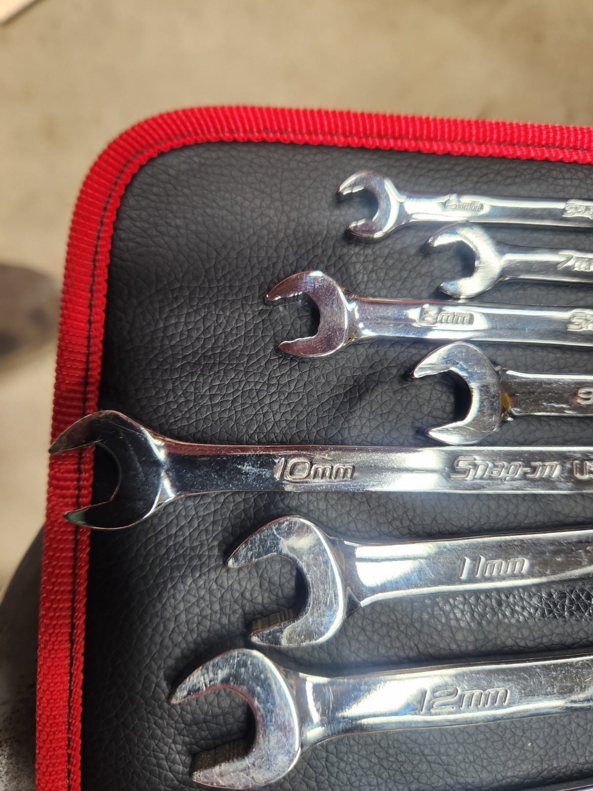 Snap On 14 Piece Flank Drive Plus Metric Ratcheting Box Combination Wrench Set