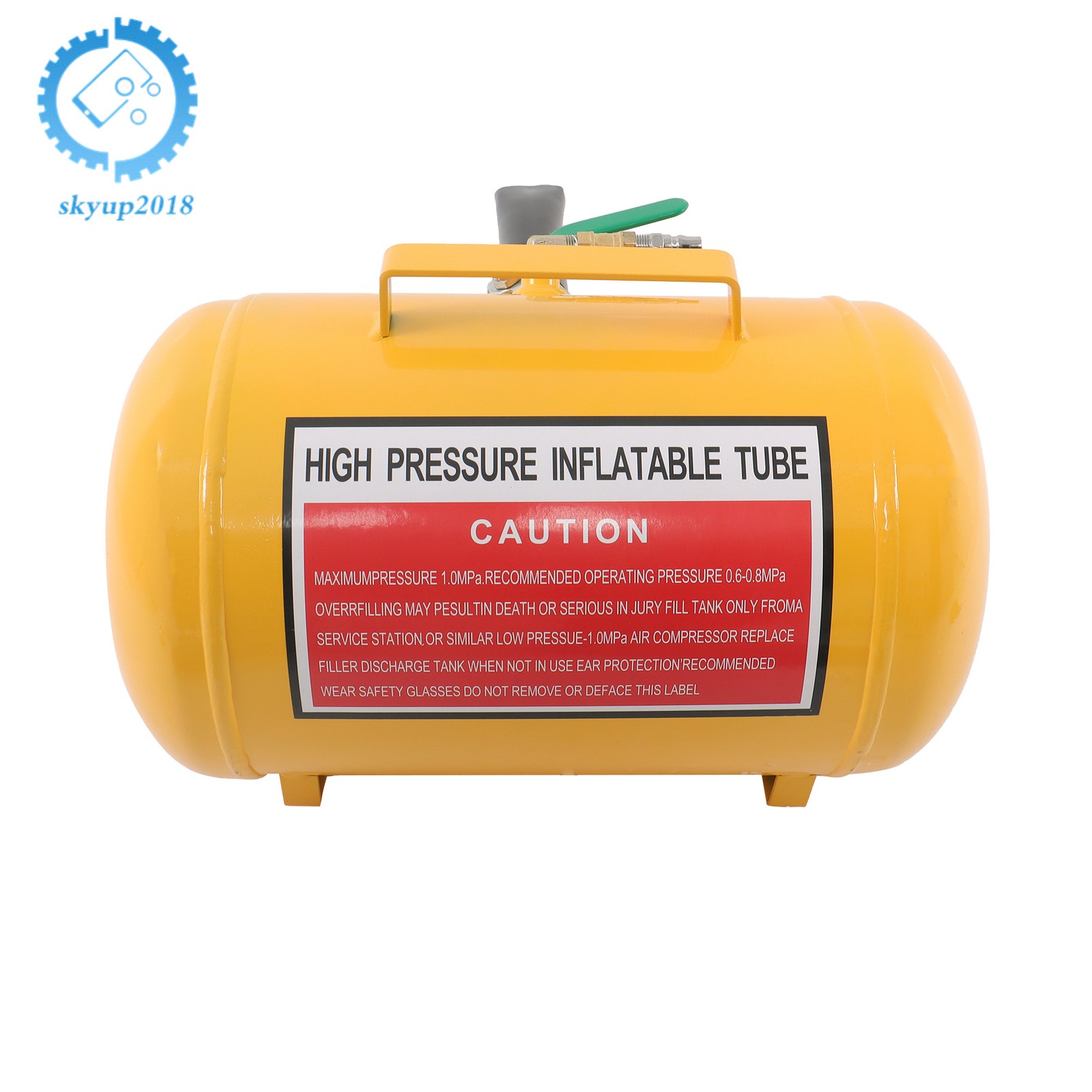 145 PSI Yellow 5 Gallon Heavy Duty Air Tire Bead Seater Blaster Seating Tool