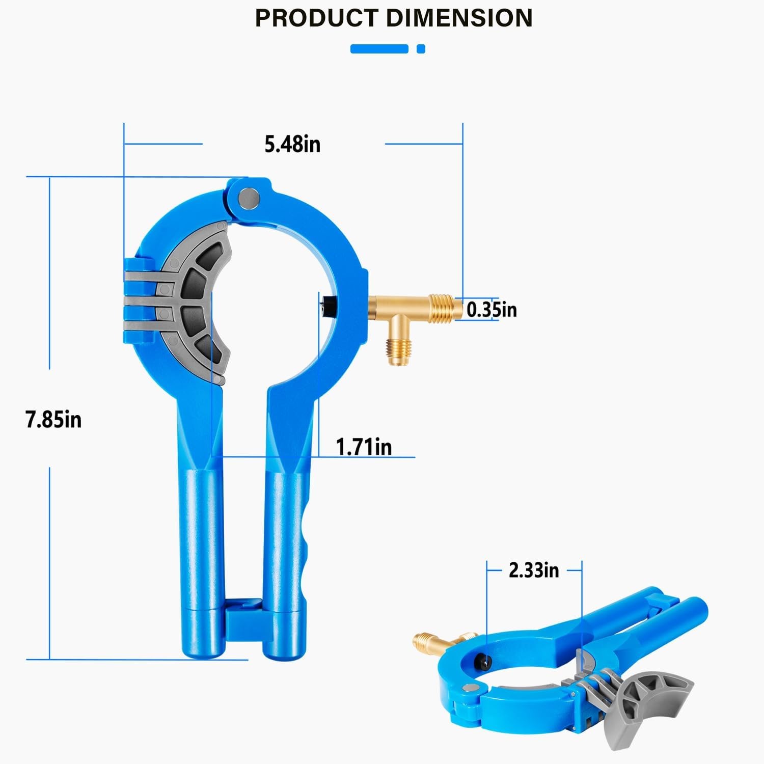 10102 Side Can Tap for R12 and R134A Air Conditioning AC HVAC Manifold System