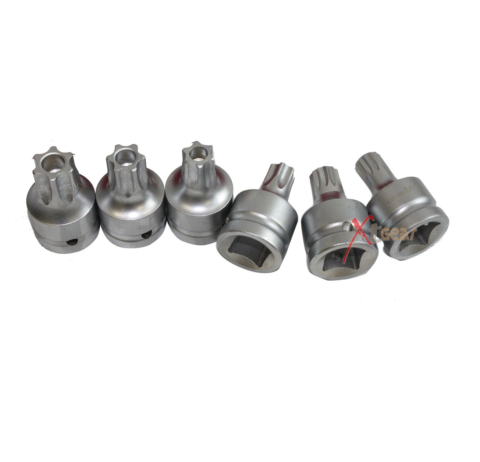 6pc Star and Spline 3/4 » Dr Socket Set T70 T80 T90 T100 M16 M18 tamperproof