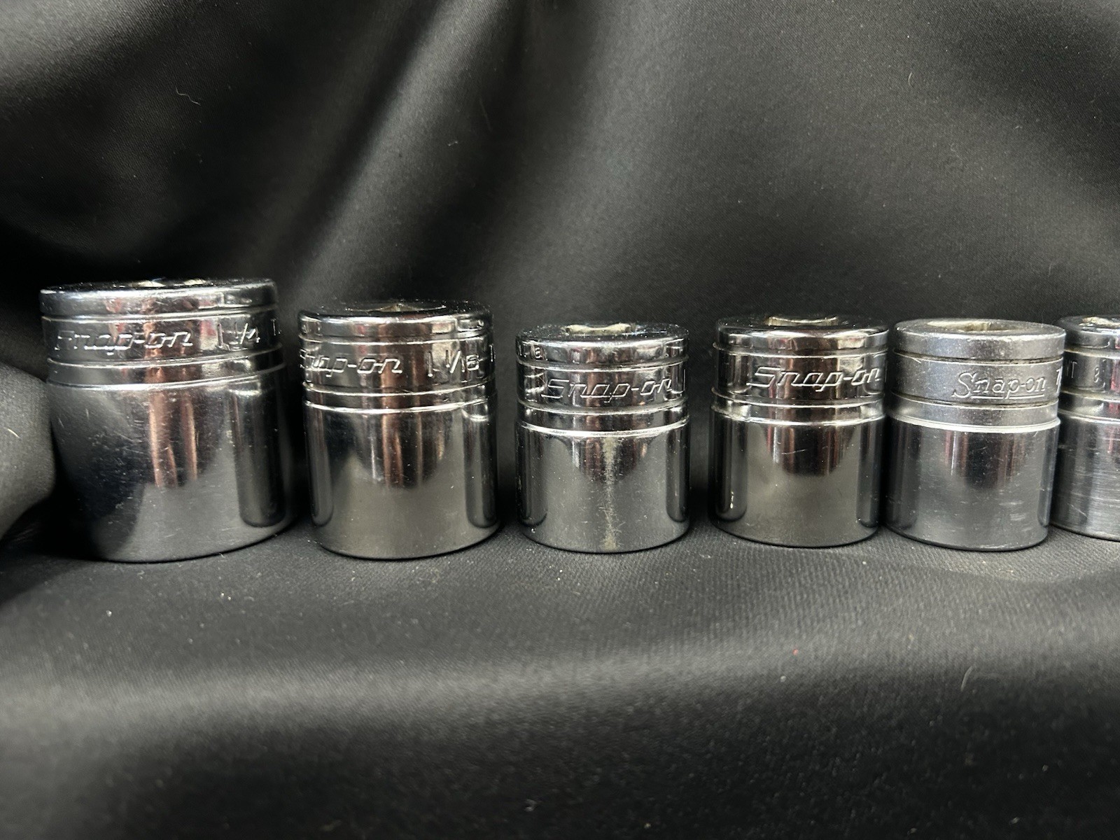 Snap on 13 pc1/2″ Drive 6-Point SAE Flank Drive Shallow Socket Set 1 1/4″ – 3/8″