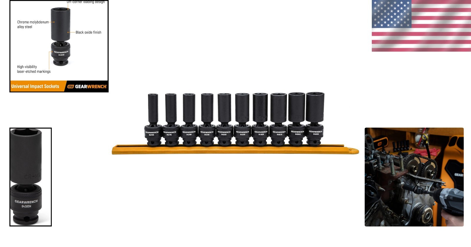 Metric 10-Piece 3/8” Drive Deep Impact Socket Set – Reliability and Performance