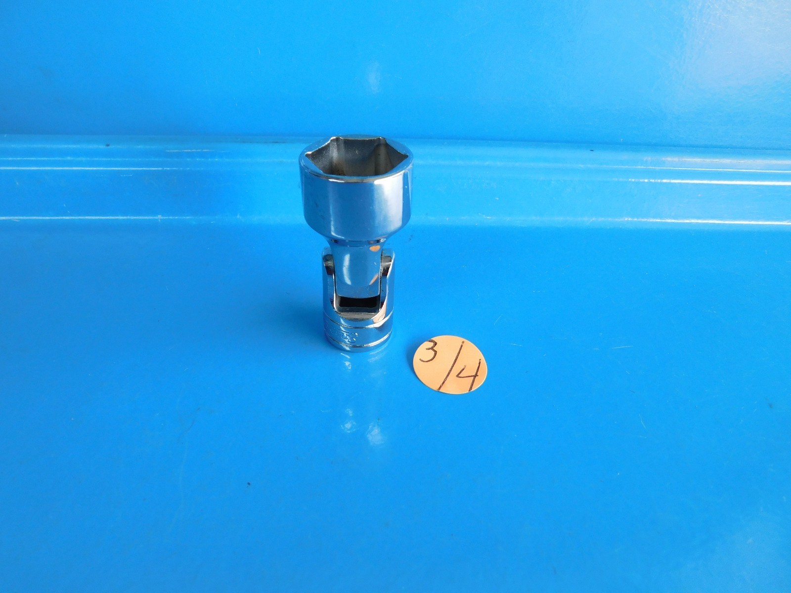 USED, SNAP ON » 3/4 IN. » 3/8 DR. CHROME UNIVERSAL SOCKET, PART #FS24