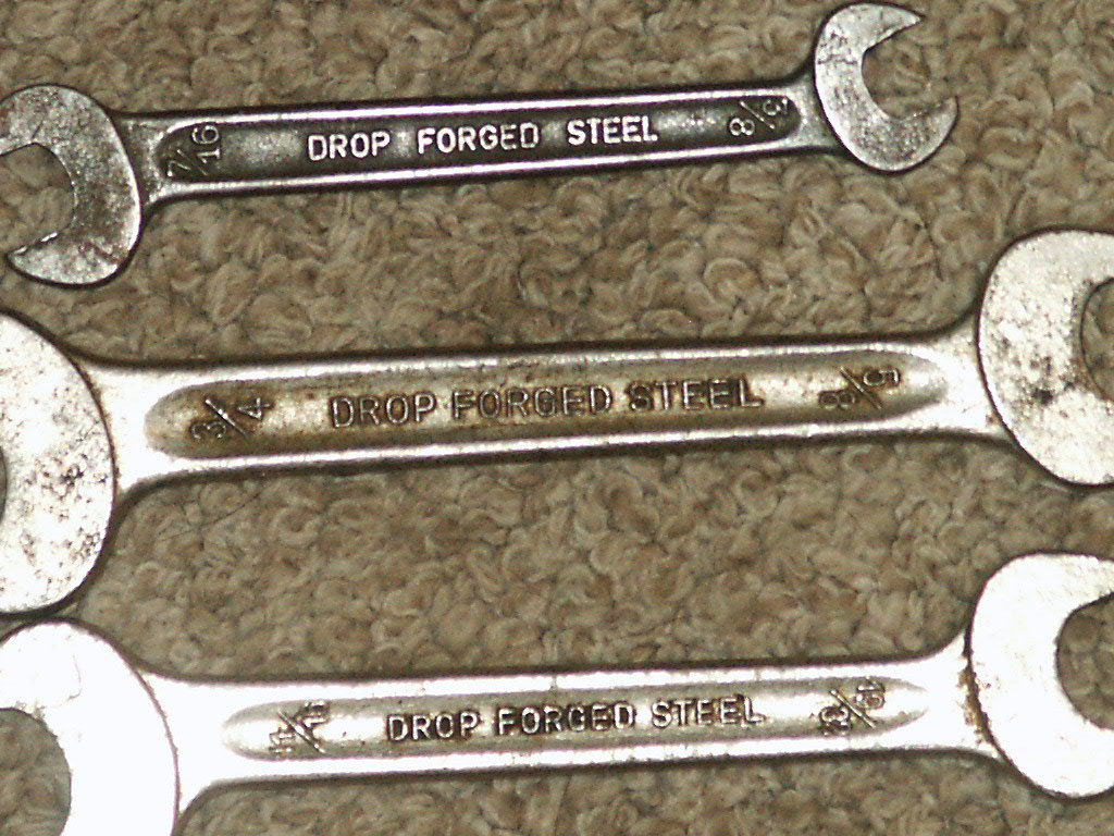 3 Vintage Made West Germany Wrenches 3/8″ x 7/16″ 3/4″ x 5/8″ 11/16″ x 19/32″