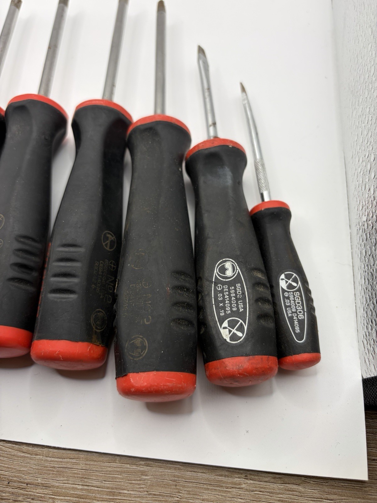 Lot of 9 Snap-On Tools Phillips Regular Torx Screwdriver