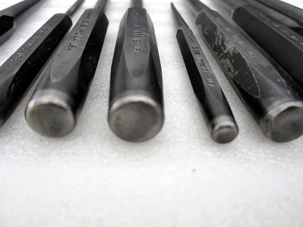 Snap-on 9pc Punch Set Center Pin Tapered PPC USA