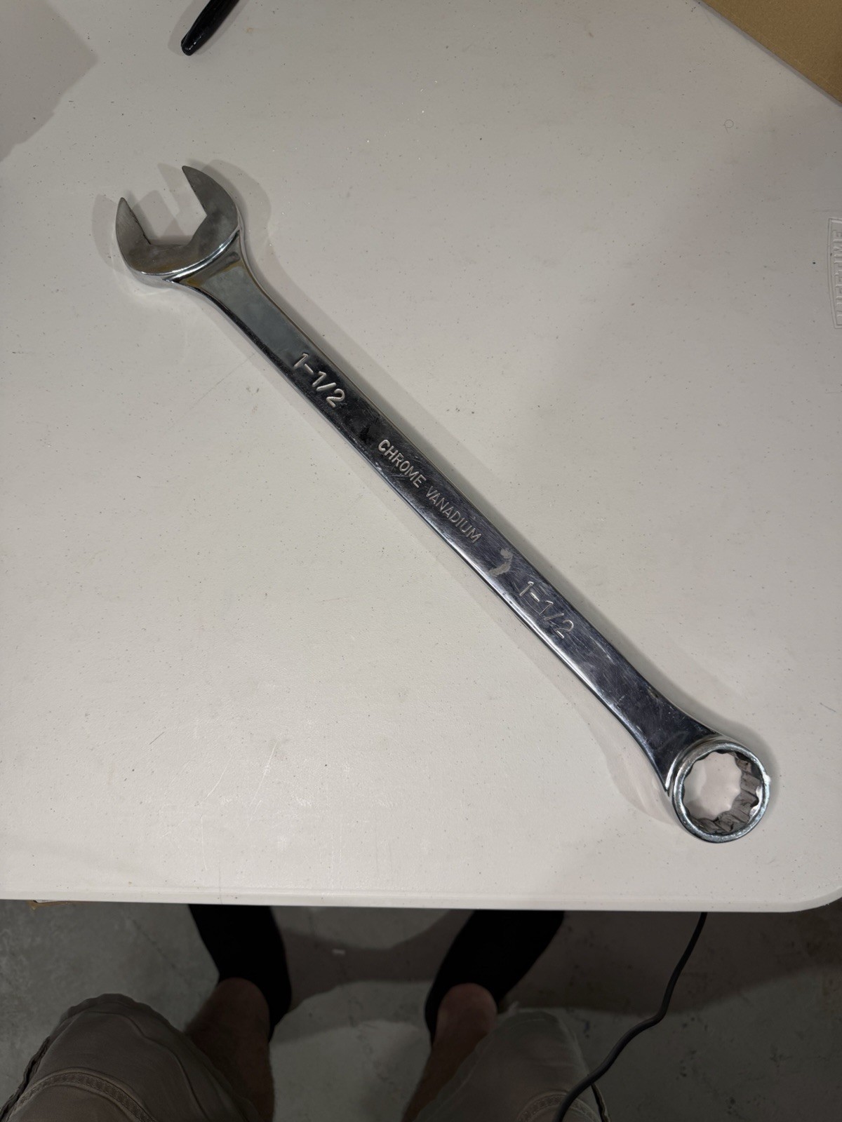 Vulcan 1-1/2” Combination Wrench Jumbo Chrome Vanadium Polished V Groove