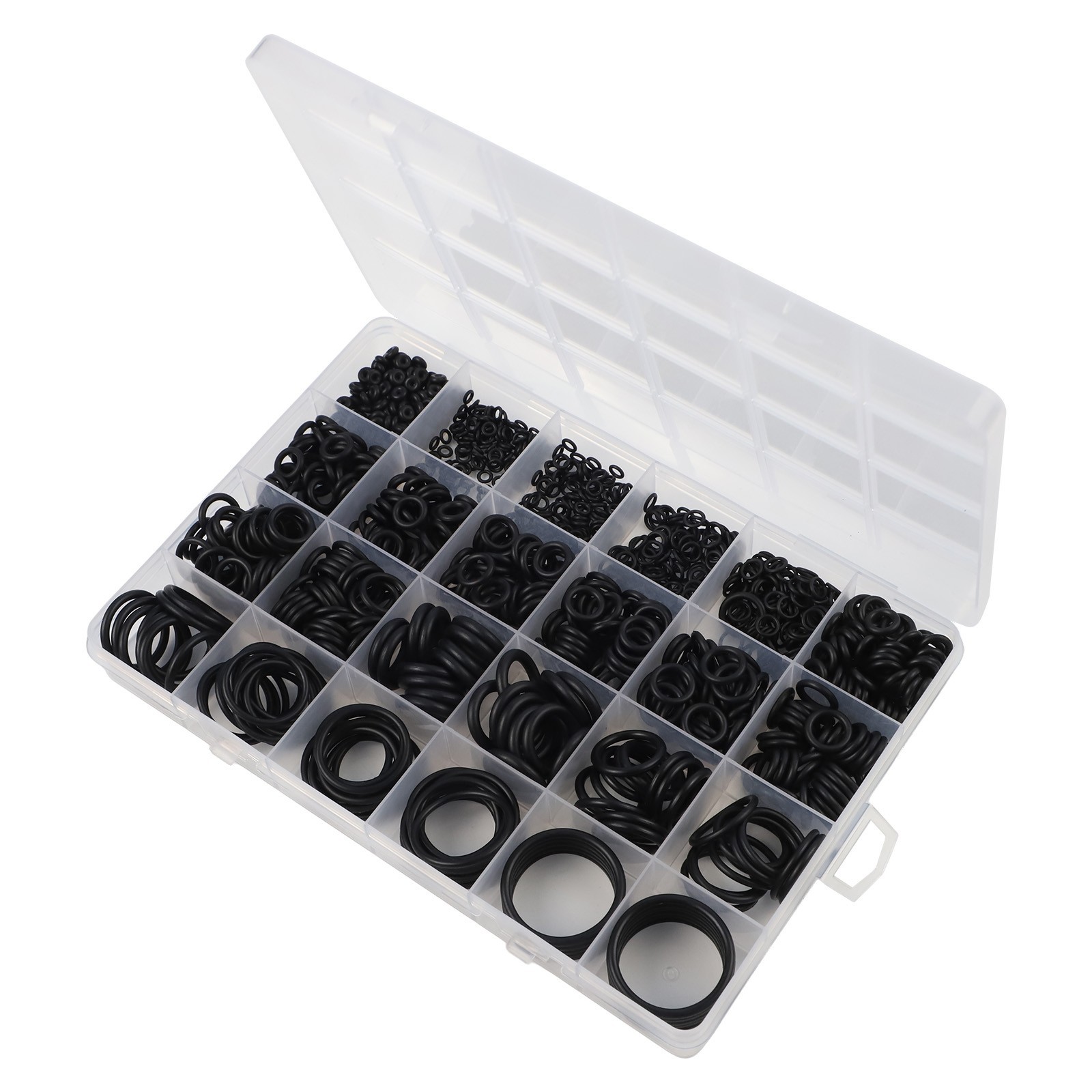 Organized 1020pcs O Rings with Plastic Storage for Easy Identification