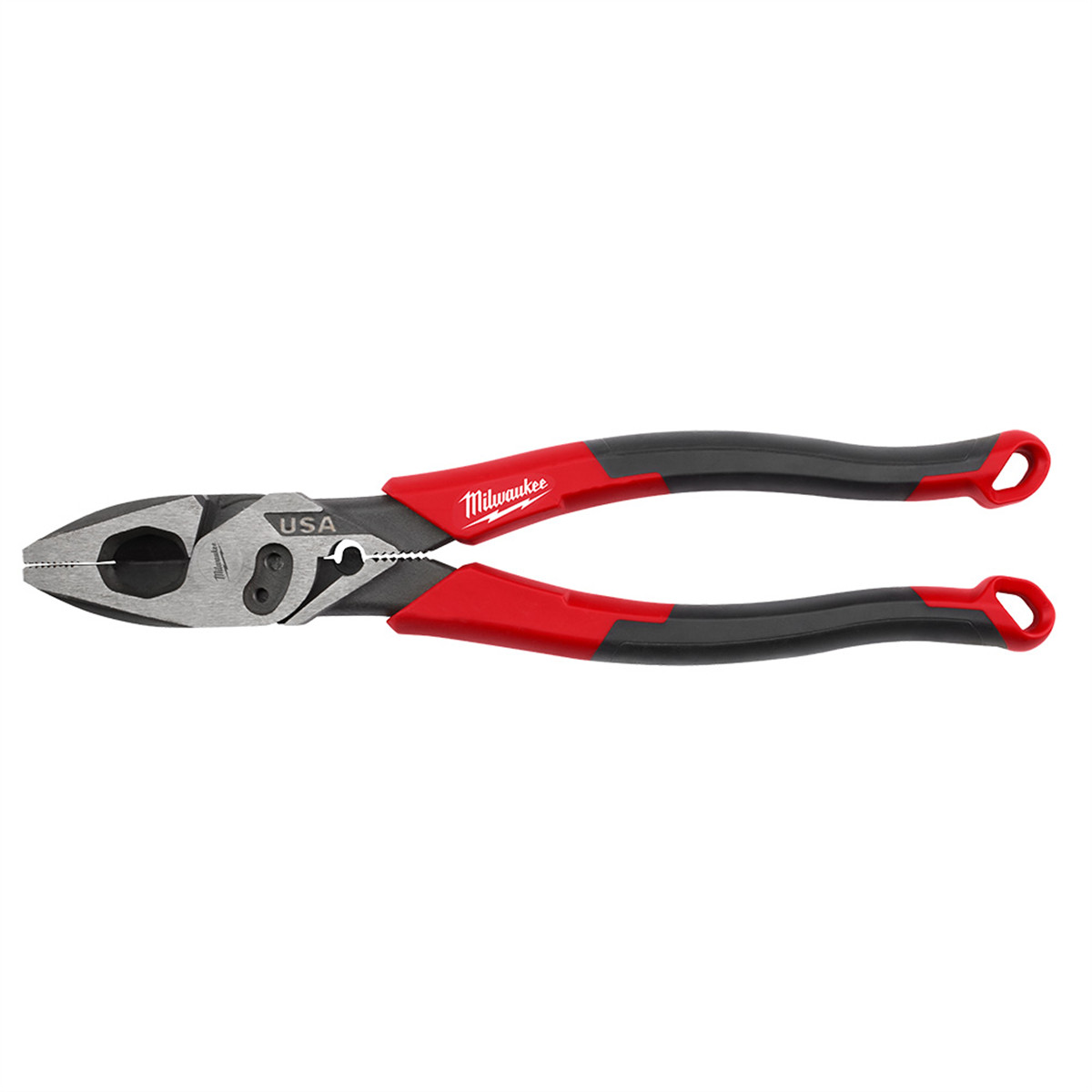 Milwaukee Tool 9″ Lineman’s Comfort Grip Pliers w/ Crimper and Bolt Cutter (USA)