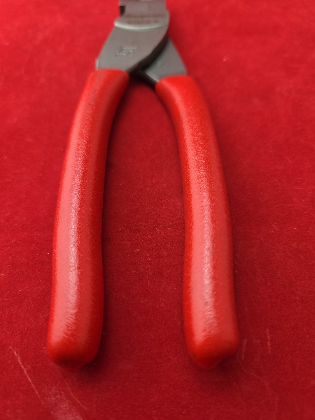 Snap-On Tools RED Soft Grip 7″ VECTOR EDGE Diagonal Cutter 87ACF USA