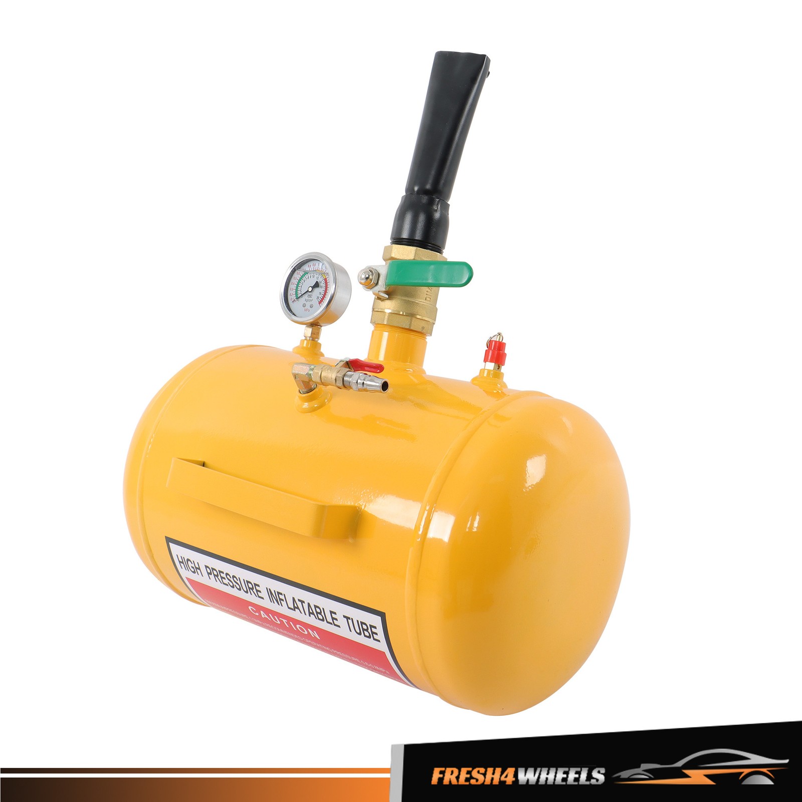 5 Gallon Air Tire Bead Seater – 145PSI Blaster Tool Seating Inflator Yellow