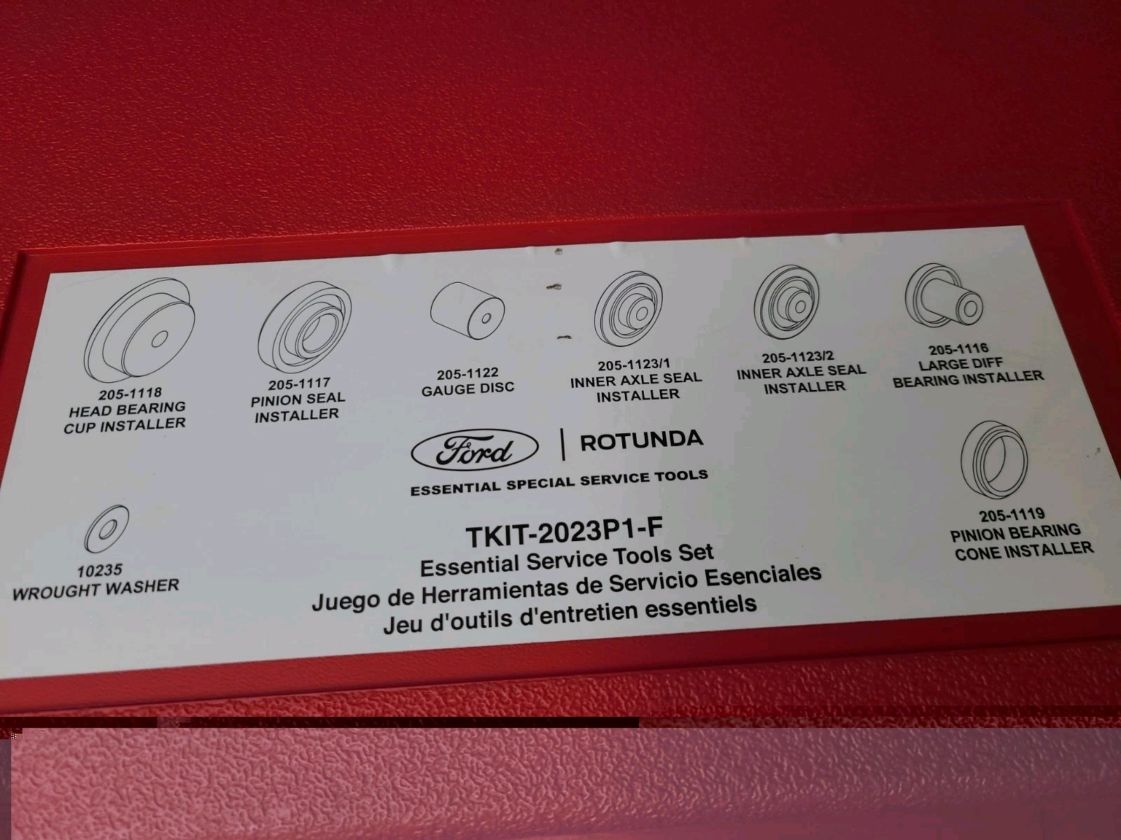 TKIT-2023P1-F Ford Rotunda Essential Service Tool Kit NEW!