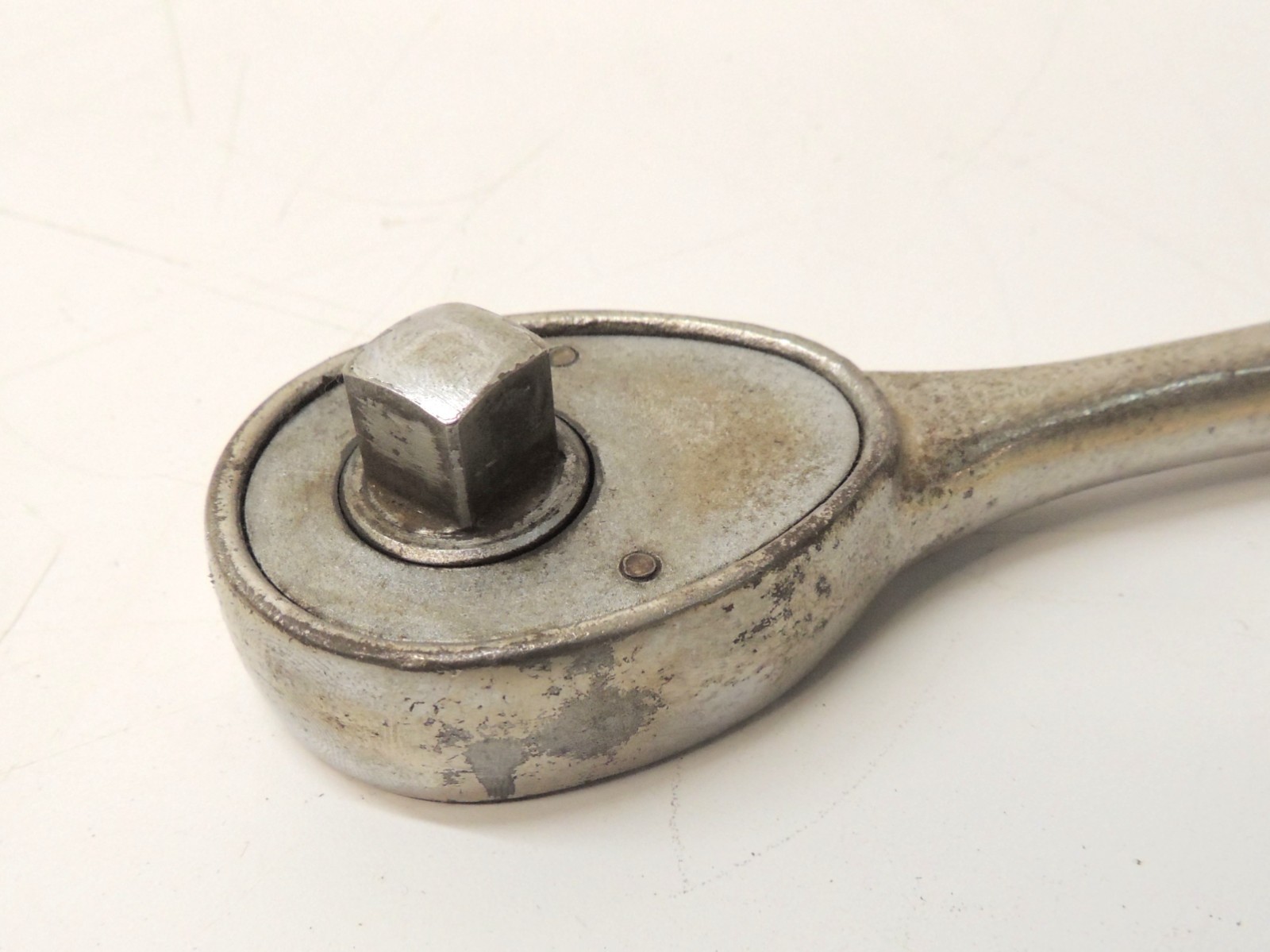Vtg Firestone Tire 1/2″ Drive Chrome Ratchet Tool Automotive Machinery