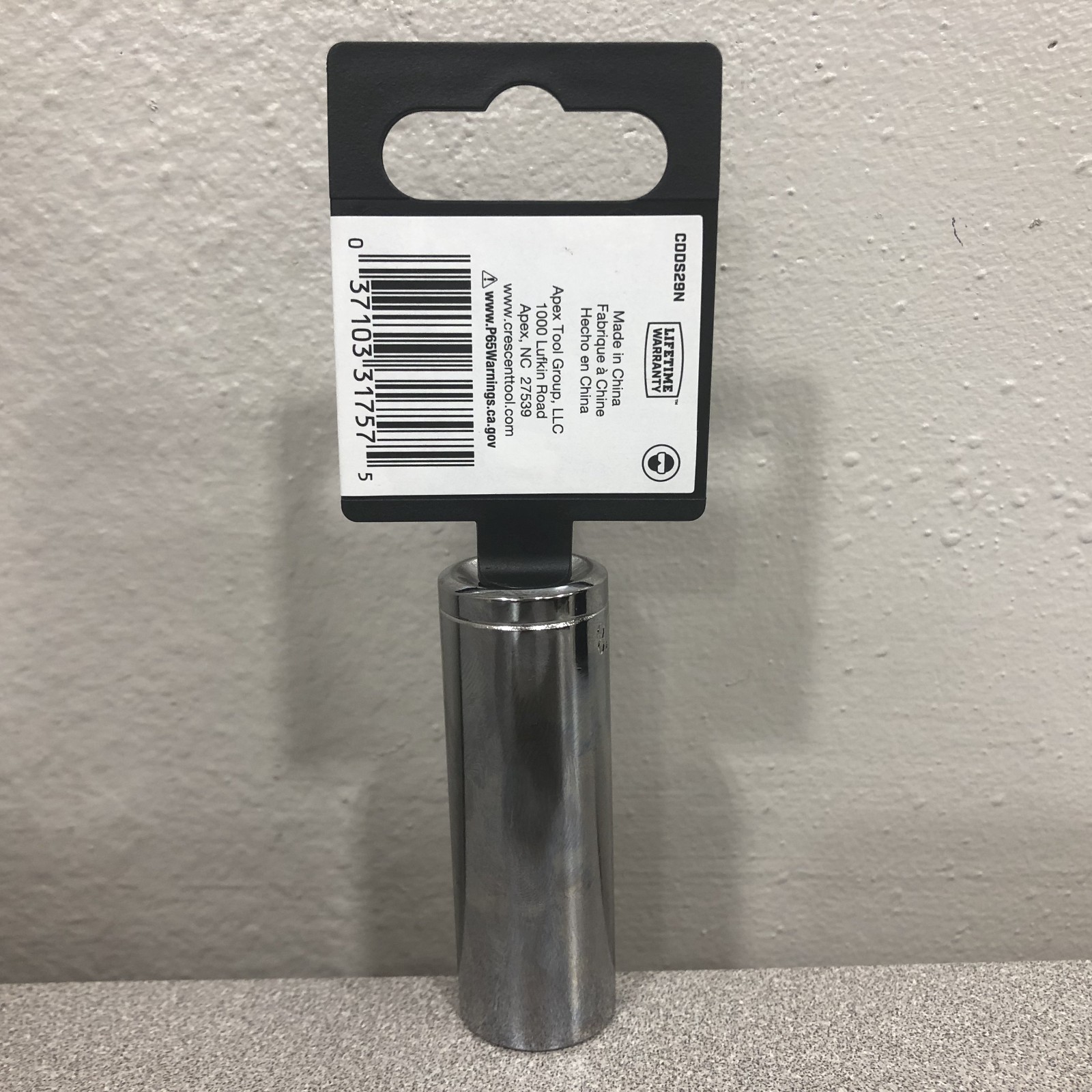 Crescent CDDS29N 5/8 in. X 3/8 in. drive SAE 6 Point Deep Socket 1 pc