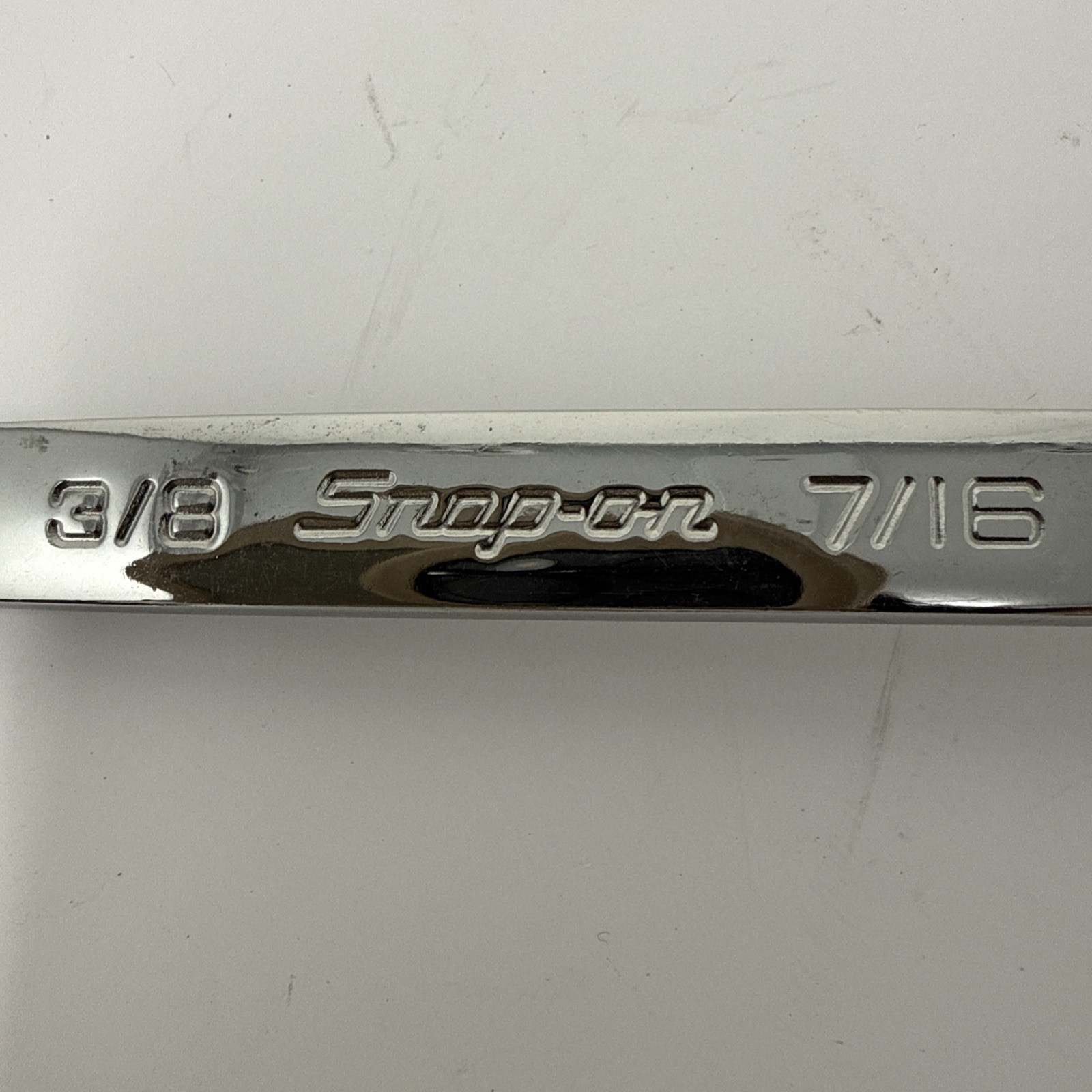 Snap-on tools 3/8 x 7/16″ SAE flare nut open end 6-point wrench RXFS1214B