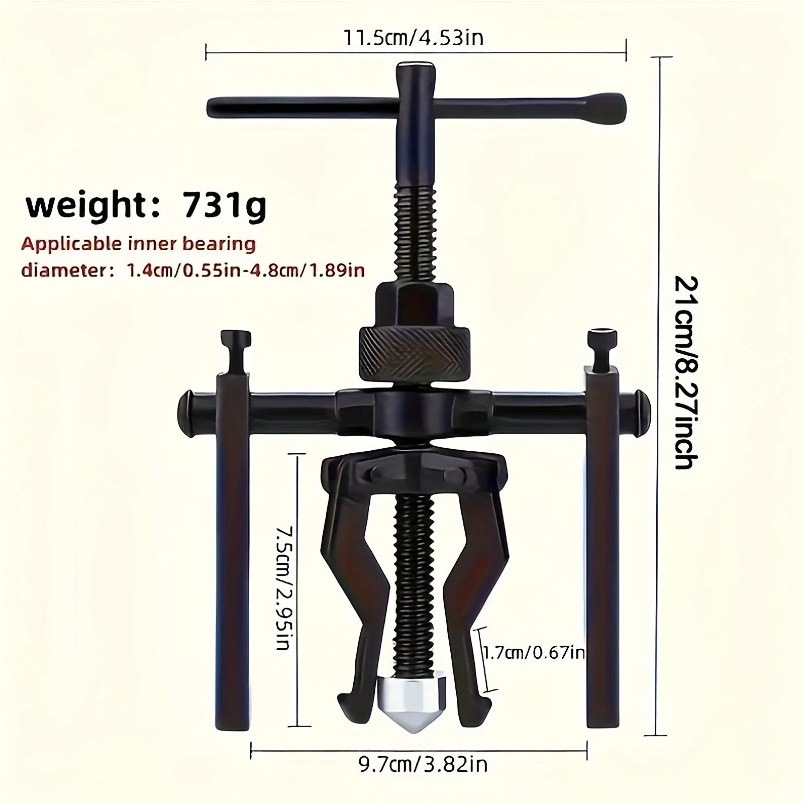 Inner Hole Bearing Puller – Heavy-Duty for Bearing Removal in Auto & Machinery