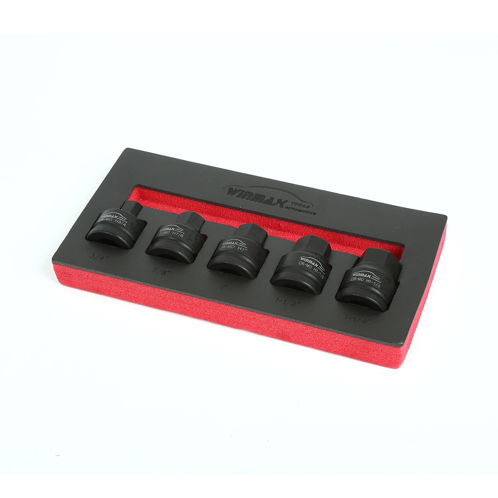 3/4″ Drive Impact Hex Driver Set, 5pc SAE 3/4″ 7/8″ 1″ 1-1/8″ 1-1/4″ Cr-Mo Steel