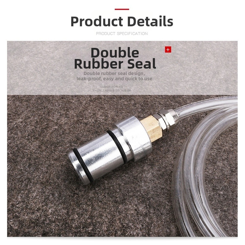 Extended PU Hose Oil Filler Funnel with Double Seal and Standard Connectors