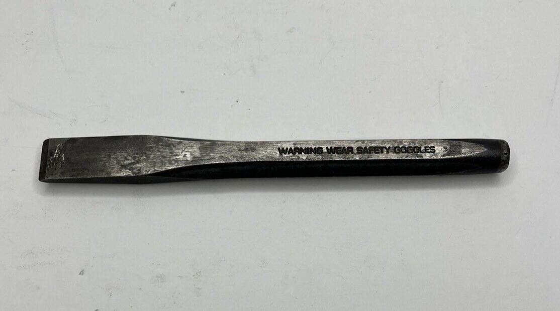 Vintage Snap-on Tools 6 1/2″ Length 5/8″ Flat Tip Chisel PPC820A Made in USA