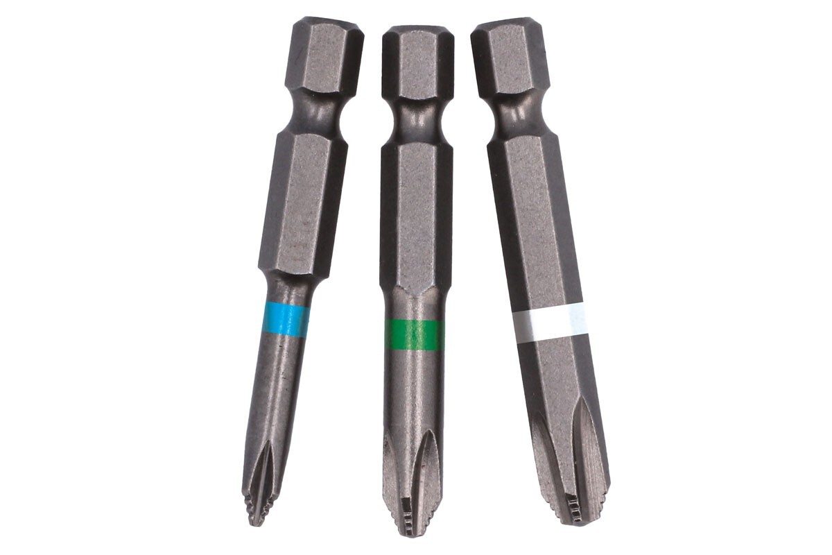 Laser Tools 9137 JIS Non-Slip 10 Piece Bit Set 50mm Bit Length 1/4»D