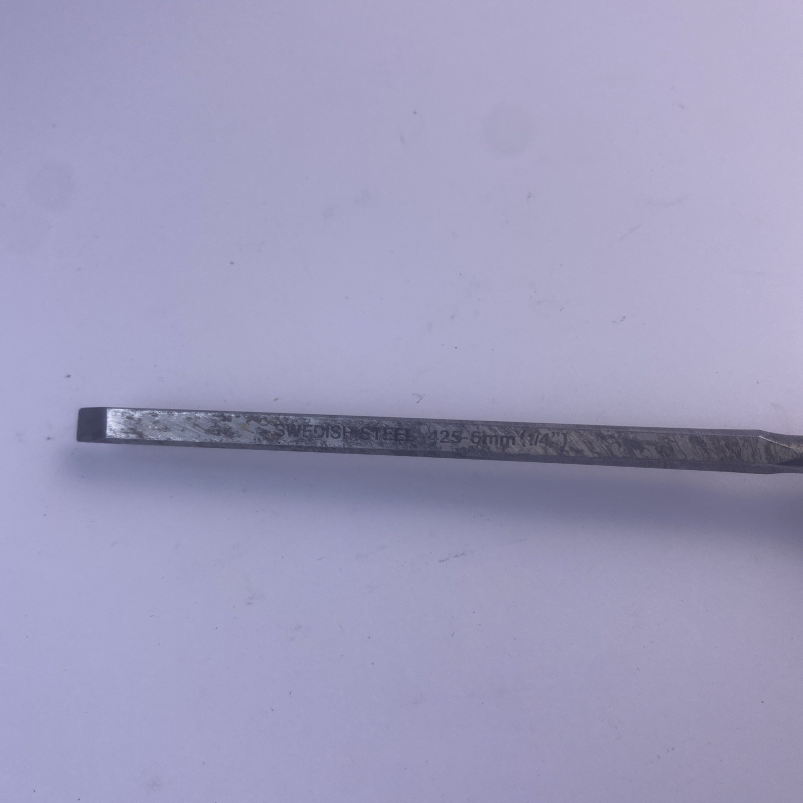 Vintage Sandvik 1/4 In Tip Woodworking Wood Chisel Beveled Swedish Steel 1/4”