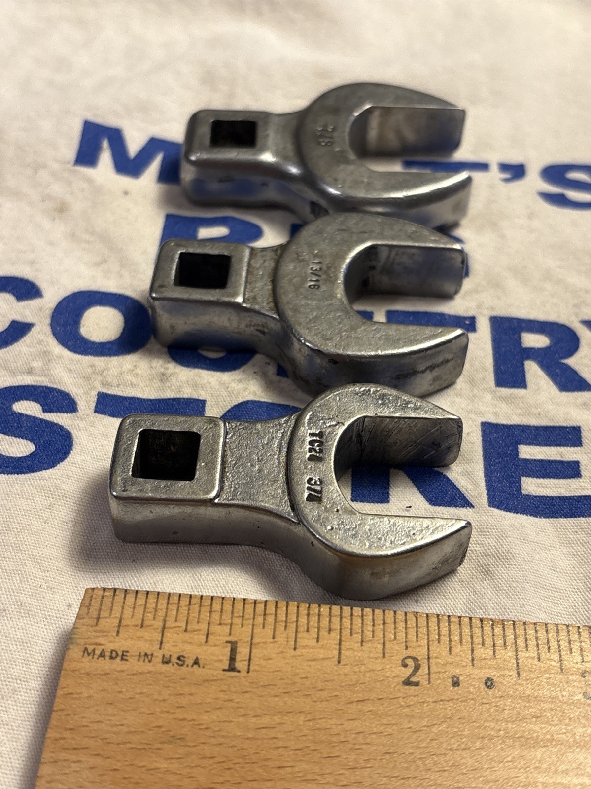 Bonney Tools USA 3/8″ Drive 3pc Crowfoot Socket Wrench Set TC24, TC26, TC28