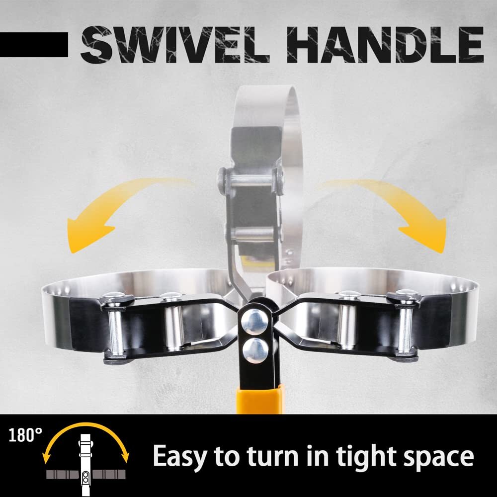 ELEAD 9-Piece Oil Filter Wrench Set Sturdy Stainless Steel Band Versatile Sizes