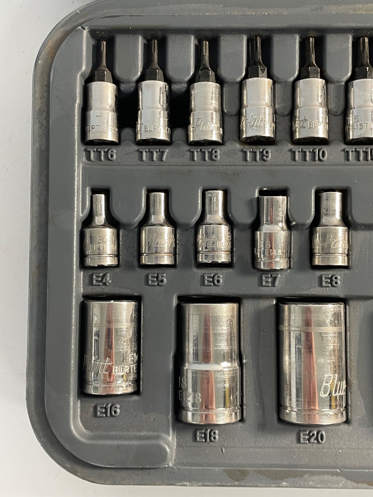 Blue-point Tools 43pc Combo Drive Torx Sockets & Bit Sockets Set (MISSING 2 PC)