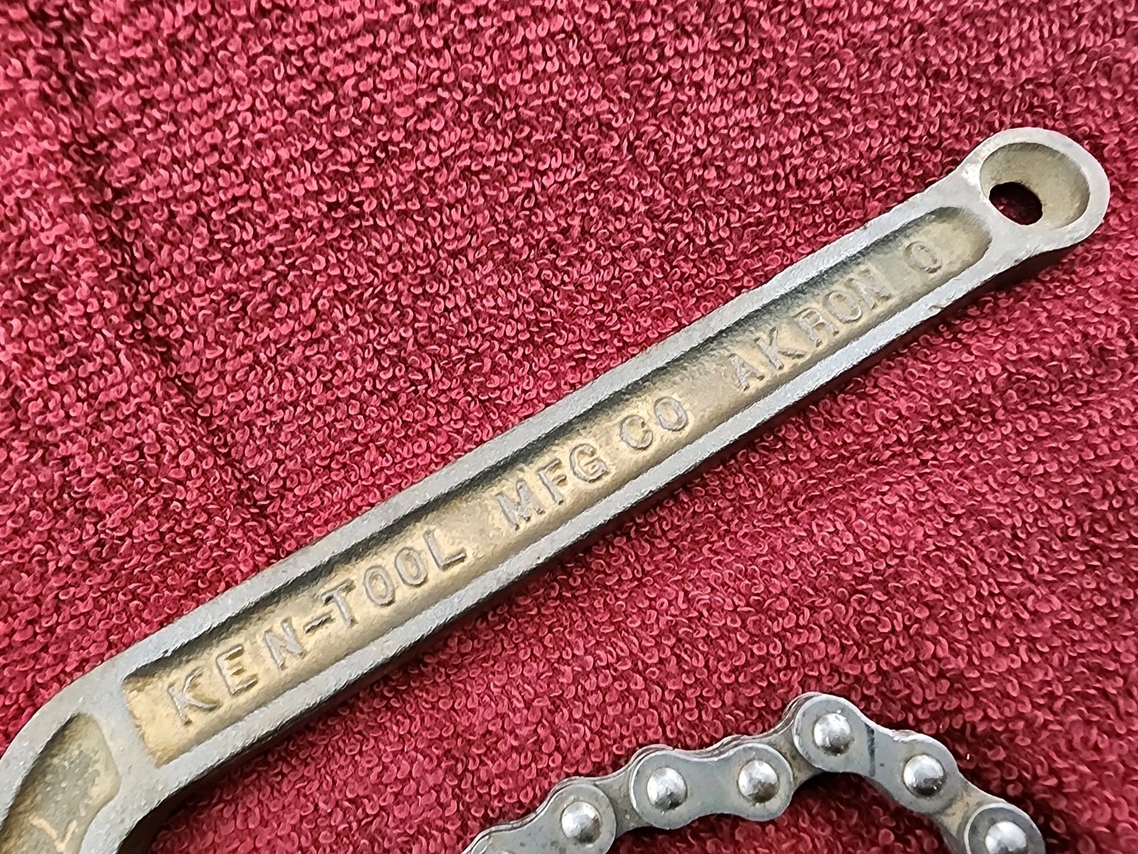Vintage Ken-Tool Mfg. Co G-36 Chain Wrench 9” Body