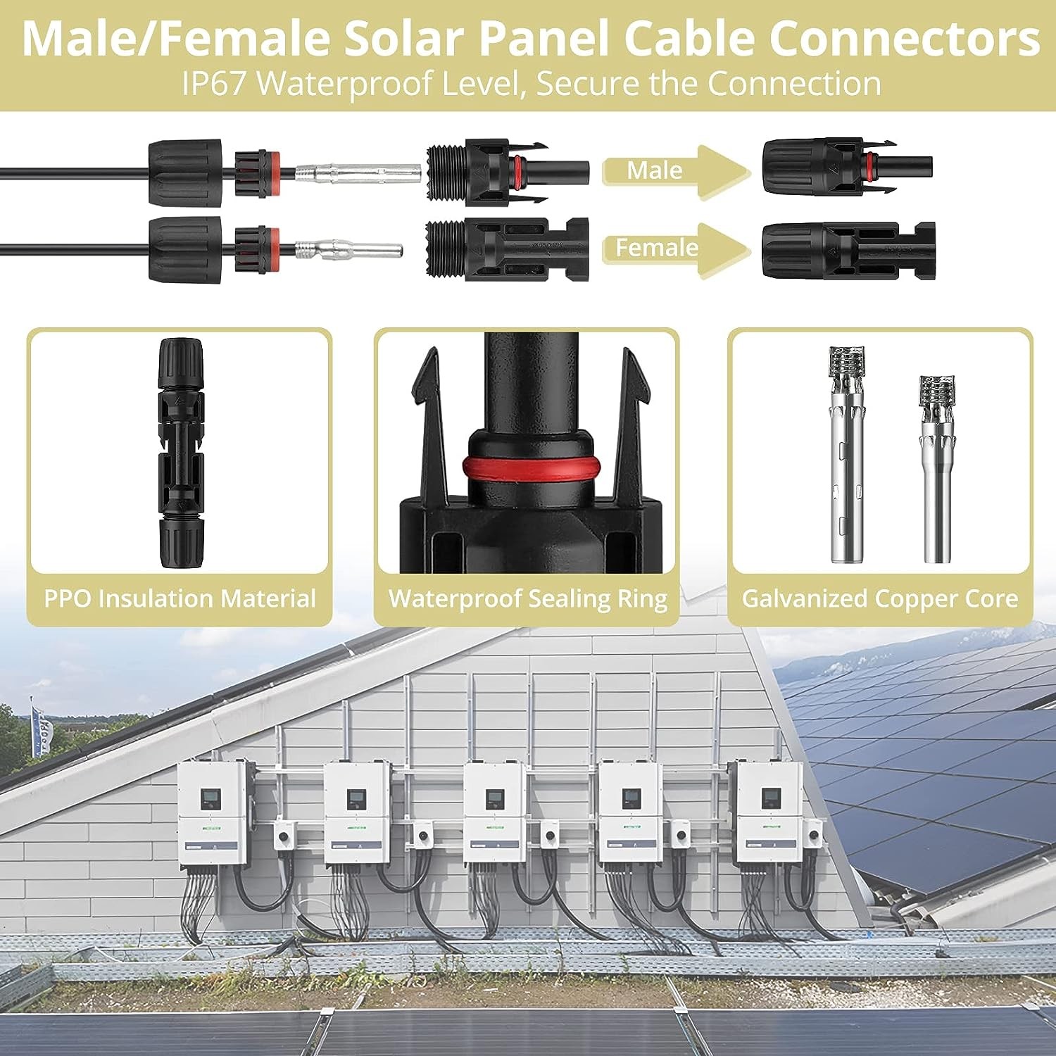 23x Solar Crimping Tool Set Connector AWG14-10 Panel PV Cable Crimper Pliers USA