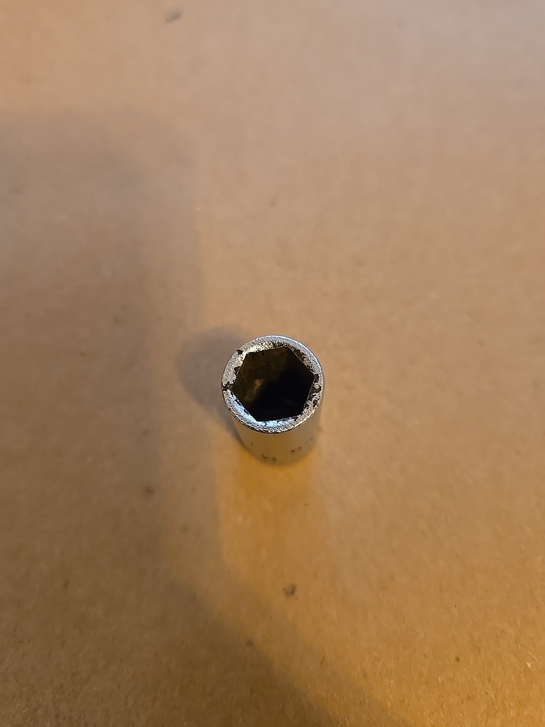 Mac Tools Sabina 1/4″ Drive 11/32″ 6PT SAE Shallow Chrome Socket USA Worn M116