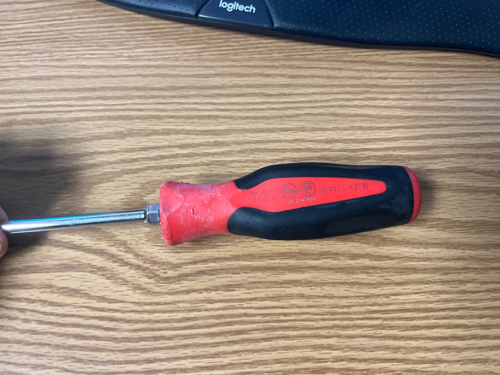 SNAP ON – SGDTX427B – T27 RED/BLACK COMFORT GRIP SCREWDRIVER TORX – ITEM #2A