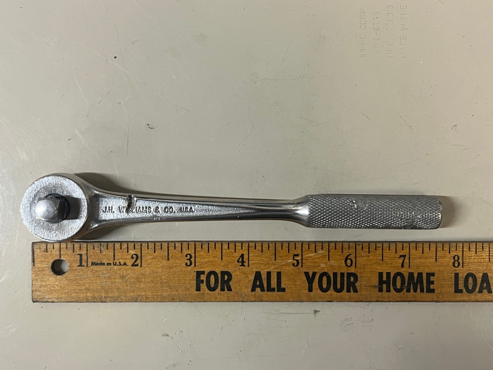 Vintage J.H. Williams USA 3/8″ Drive Fine Tooth Ratchet – Superratchet B-52